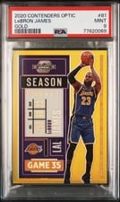 2020 Panini Contenders Optic LeBron James #81 card