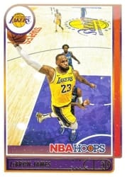 2021-22 Hoops Winter Base Set LeBron James #136 card