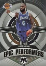 2021-22 Panini Mosaic Epic Performers LeBron James #6 card