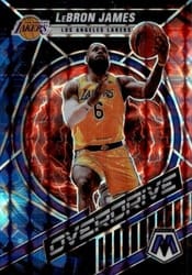 2021-22 Panini Mosaic Overdrive LeBron James #4 card