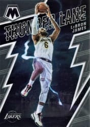 2021-22 Panini Mosaic Thunder Lane LeBron James #6 card