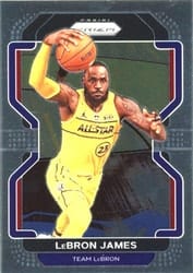 2021-22 Panini Prizm Base Set LeBron James #91 card