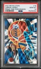 2021-22 Panini Revolution Prime Time Performers LeBron James #16 card