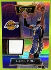 2021-22 Panini Select Selective Swatches LeBron James #SS-LBJ card