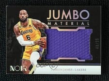 2022-23 Panini Noir Jumbo Material LeBron James #JM-LBJ card