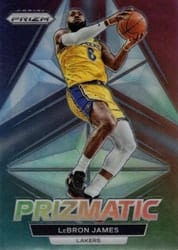 2022-23 Panini Prizm Prizmatic LeBron James #9 card