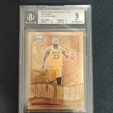 LeBron James 2023-24 Panini Contenders Optic Gold Rush card