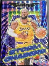 2024-25 Panini Mosaic Storm Chasers LeBron James #20 card