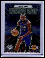 2024-25 Panini Mosaic Thunder Road LeBron James #3 card