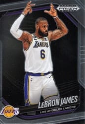 2024-25 Panini Prizm Black Base Set LeBron James #52 card