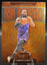 2024-25 Panini Select En Fuego LeBron James #7 card