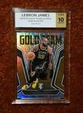 2024-25 Panini Totally Certified Gold Team LeBron James #18 card