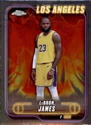 2024-25 Topps Chrome Base Set LeBron James #22 card