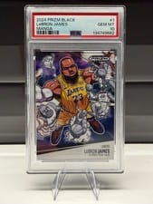 LeBron James 2025 Panini Prizm Black Manga #1 card