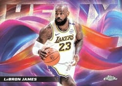 2025-26 Topps Chrome Helix LeBron James #H-1 card
