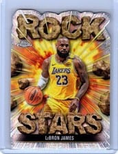 2025-26 Topps Chrome Rock Stars LeBron James #RS-3 card