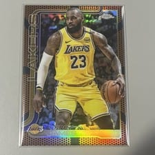 2025 Topps Chrome LeBron James Basketball Refractor #127 card