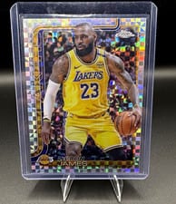 2025 Topps Chrome LeBron James X-Fractor #127 card