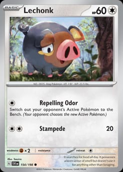 2023 Scarlet & Violet Lechonk #154 card