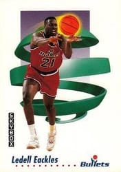 1991-92 SkyBox Base Set Ledell Eackles #288 card