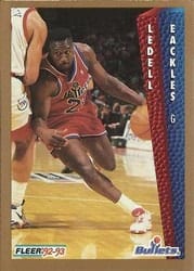 1992-93 Fleer Base Set Ledell Eackles #230