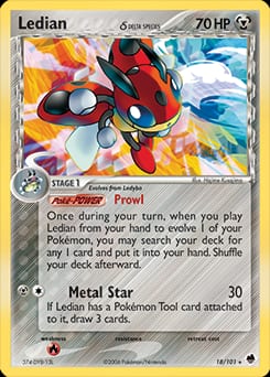 2006 Dragon Frontiers Ledian δ #18 card