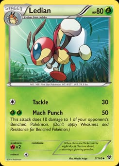 2014 XY Ledian #7 card