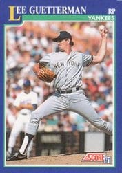 1991 Score Base Set Lee Guetterman #34 card