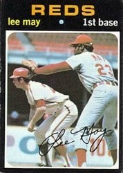 1971 Topps Base Set Lee May #40 card