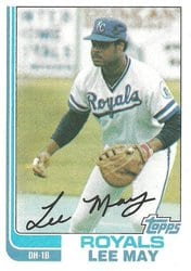 1982 Topps Base Set Lee May #132 card