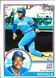 1983 Topps Base Set Lee May #377 card