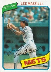 1980 Topps Base Set Lee Mazzilli #25 card