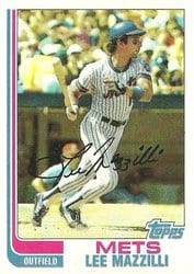 1982 Topps Base Set Lee Mazzilli #465 card
