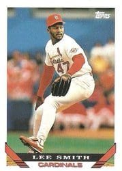1993 Topps Base Set Lee Smith #12 card