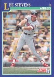 1991 Score Base Set Lee Stevens #67 card