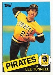 1985 Topps Base Set Lee Tunnell #21 card