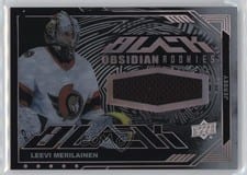 2023-24 SPx UD Black Obsidian Rookie Jerseys Leevi Merilainen #ORJ-LM card