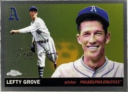 2025 Topps Chrome Platinum Base Set Lefty Grove #342 card