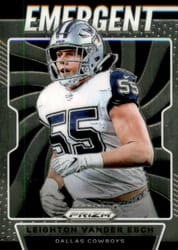 2019 Panini Prizm Emergent Leighton Vander Esch #19 card