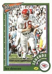 2022 Panini Classics Base Set Len Dawson #135 card