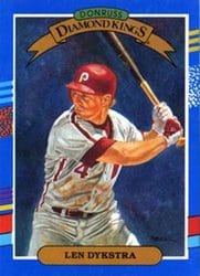 1991 Donruss Base Set Len Dykstra #7 card