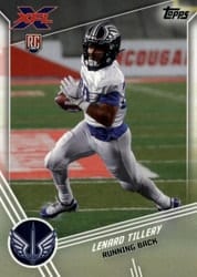 2020 Topps XFL Base Set Lenard Tillery #16 card