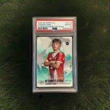 2025 Topps UEFA Ultimate Stage Chrome Lennart Karl Aqua #US-33