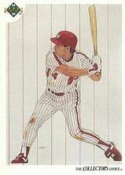 1991 Upper Deck Base Set Lenny Dykstra #97 card