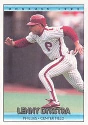 1992 Donruss Base Set Lenny Dykstra #57 card