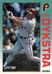 1992 Fleer Base Set Lenny Dykstra #529 card