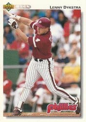 1992 Upper Deck Base Set Lenny Dykstra #246 card