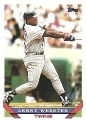 1993 Topps Base Set Lenny Webster #37 card