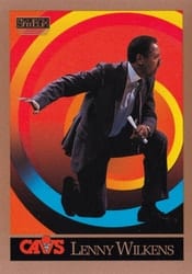 1990-91 SkyBox Base Set Lenny Wilkens #305 card