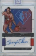 2021-22 Panini One and One 75th Team Signatures Lenny Wilkens #75-LWL card